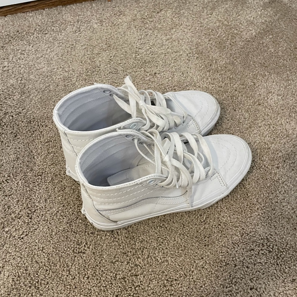 vans sk-8 hi tapered white